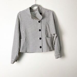 CABI • Osaka Nights Windowpane Blazer Jacket Sz XS